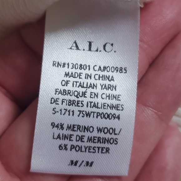 A.L.C. Jae Turtle Neck Top with Flutter Sleeves - Picture 6 of 9